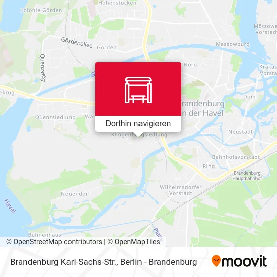 Brandenburg Karl-Sachs-Str. Karte