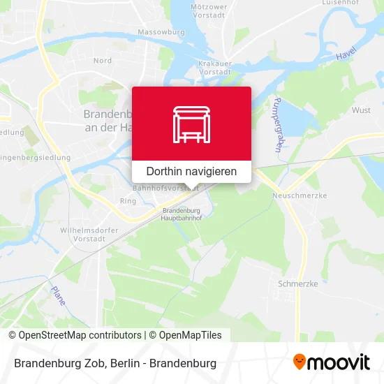 Brandenburg Zob Karte