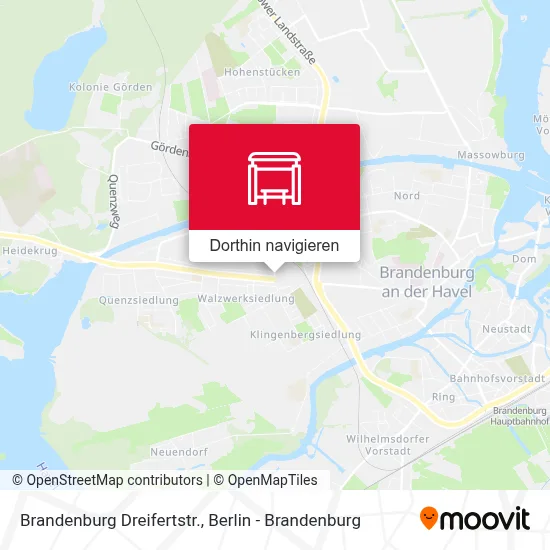 Brandenburg Dreifertstr. Karte