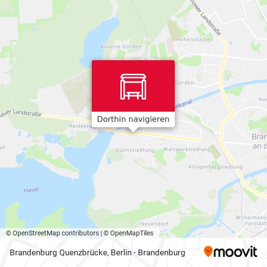 Brandenburg Quenzbrücke Karte
