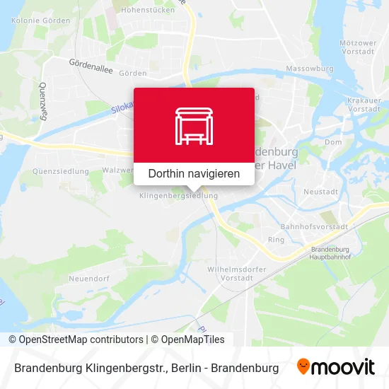 Brandenburg Klingenbergstr. Karte