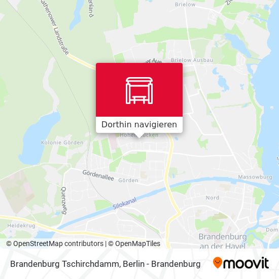 Brandenburg Tschirchdamm Karte
