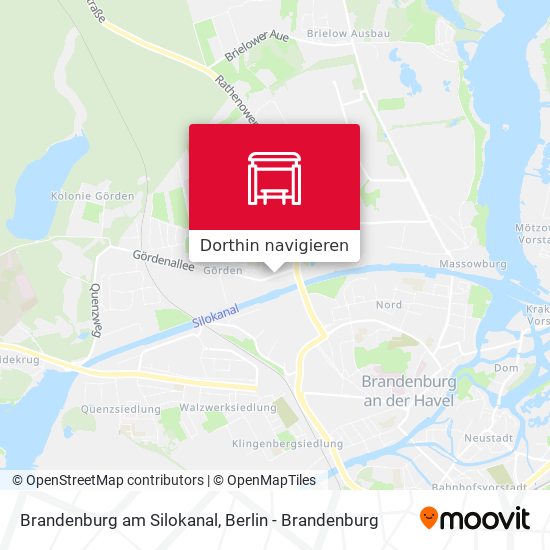 Brandenburg am Silokanal Karte