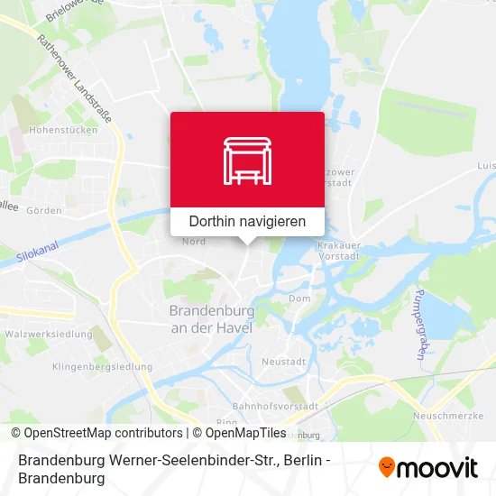 Brandenburg Werner-Seelenbinder-Str. Karte