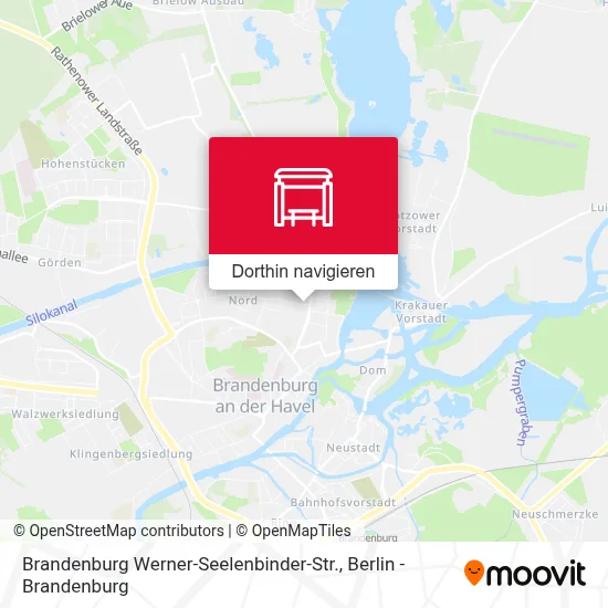 Brandenburg Werner-Seelenbinder-Str. Karte