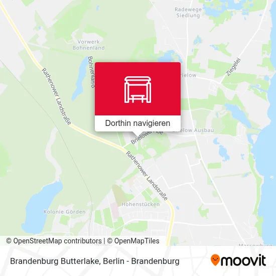 Brandenburg Butterlake Karte