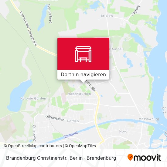 Brandenburg Christinenstr. Karte