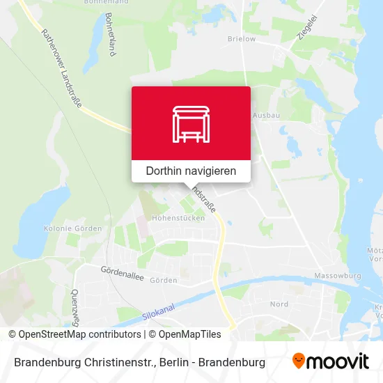 Brandenburg Christinenstr. Karte