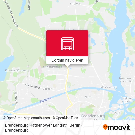 Brandenburg Rathenower Landstr. Karte