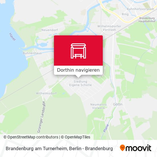 Brandenburg am Turnerheim Karte