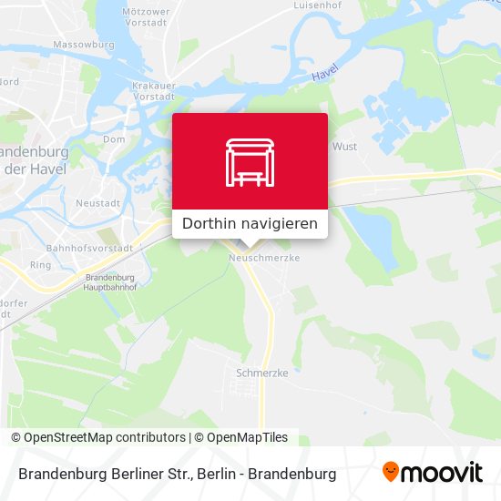 Brandenburg Berliner Str. Karte