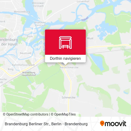 Brandenburg Berliner Str. Karte