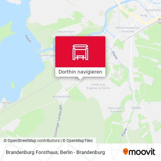 Brandenburg Forsthaus Karte