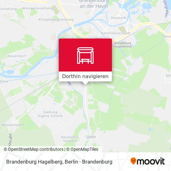 Brandenburg Hagelberg Karte