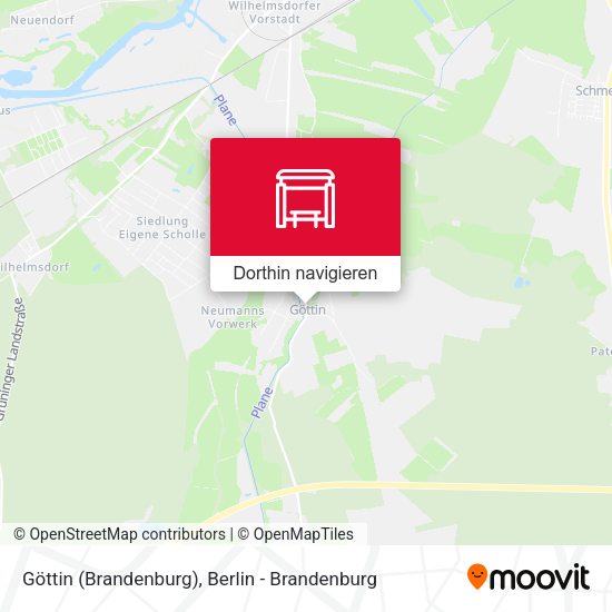 Göttin (Brandenburg) Karte
