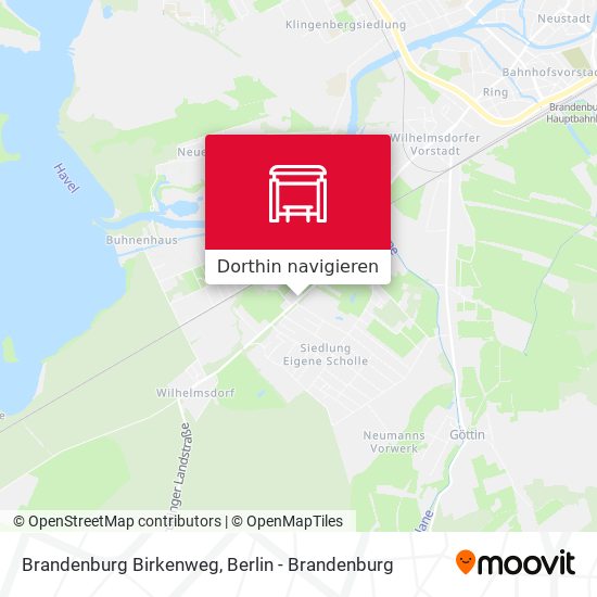 Brandenburg Birkenweg Karte