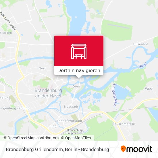 Brandenburg Grillendamm Karte