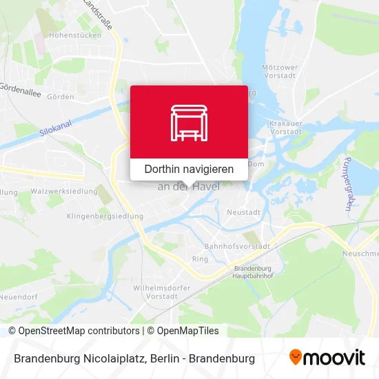 Brandenburg Nicolaiplatz Karte