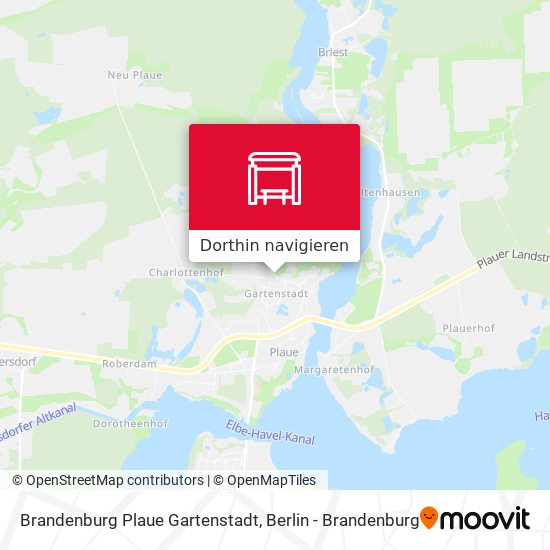 Brandenburg Plaue Gartenstadt Karte