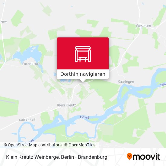 Klein Kreutz Weinberge Karte