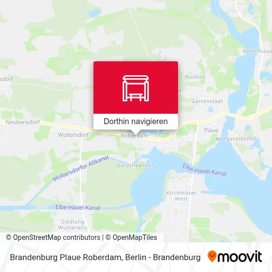 Brandenburg Plaue Roberdam Karte