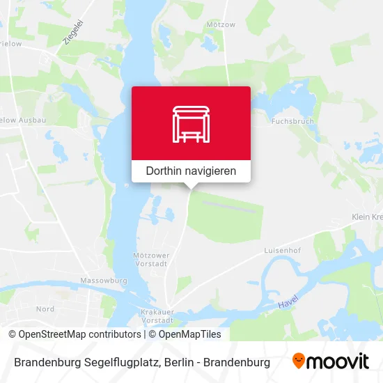 Brandenburg Segelflugplatz Karte