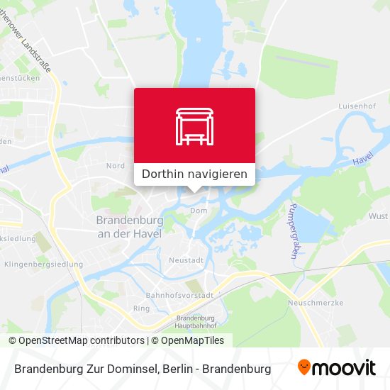 Brandenburg Zur Dominsel Karte