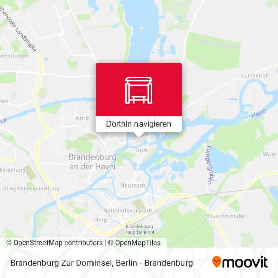 Brandenburg Zur Dominsel Karte