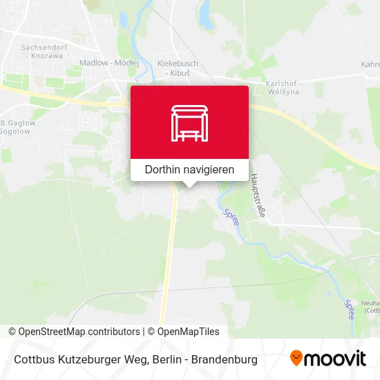 Cottbus Kutzeburger Weg Karte