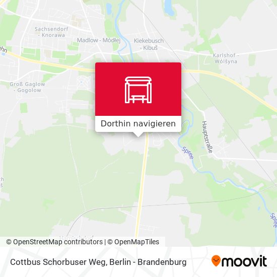 Cottbus Schorbuser Weg Karte