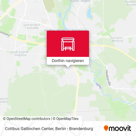 Cottbus Gallinchen Center Karte