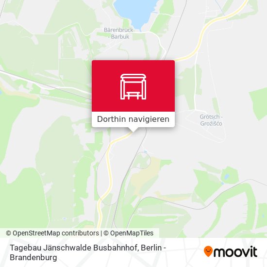 Tagebau Jänschwalde Busbahnhof Karte