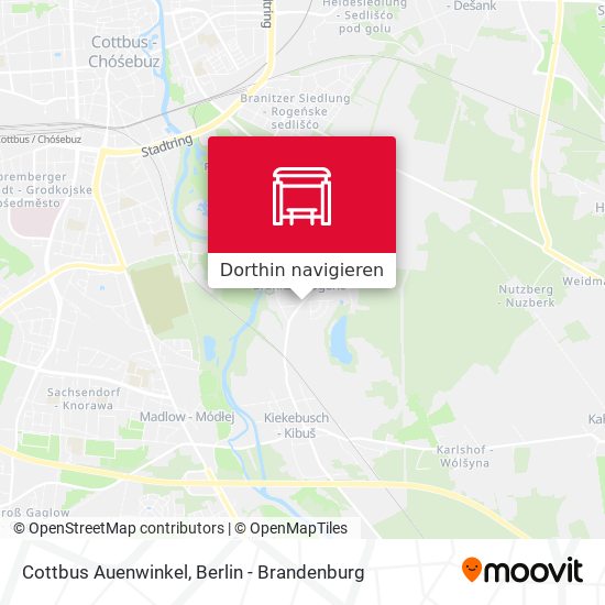 Cottbus Auenwinkel Karte
