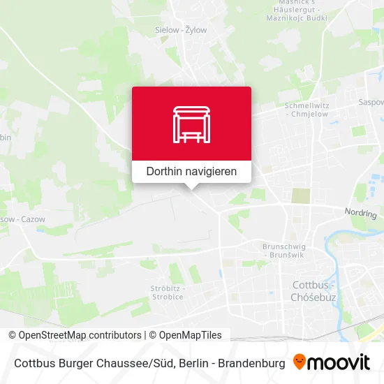 Cottbus Burger Chaussee/Süd Karte