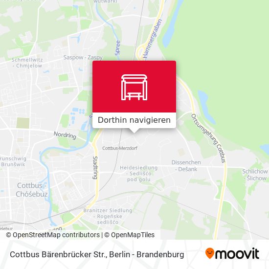 Cottbus Bärenbrücker Str. Karte