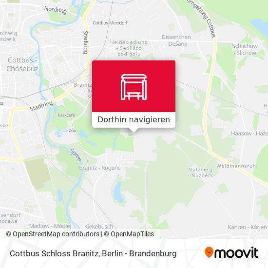Cottbus Schloss Branitz Karte
