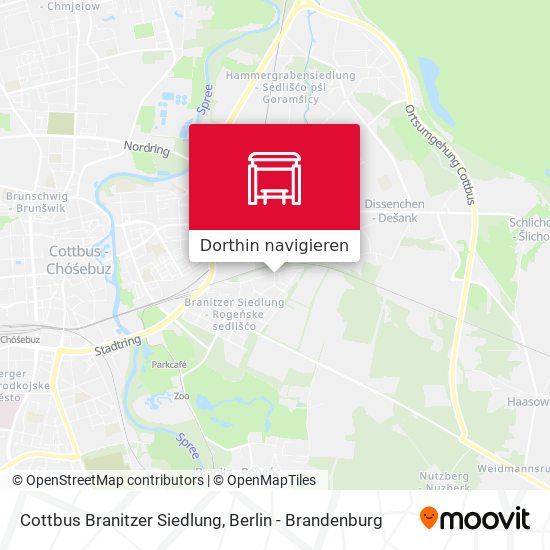 Cottbus Branitzer Siedlung Karte