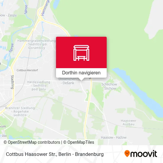 Cottbus Haasower Str. Karte