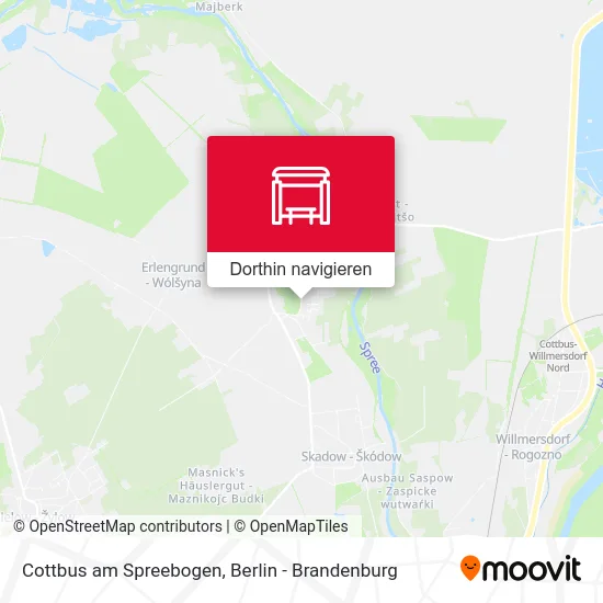 Cottbus am Spreebogen Karte