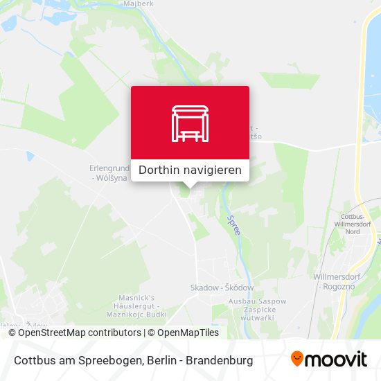Cottbus am Spreebogen Karte
