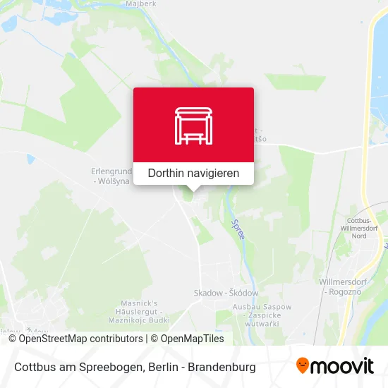 Cottbus am Spreebogen Karte