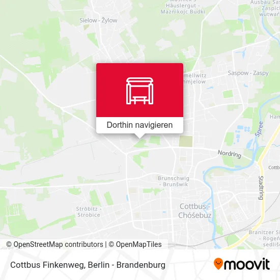 Cottbus Finkenweg Karte
