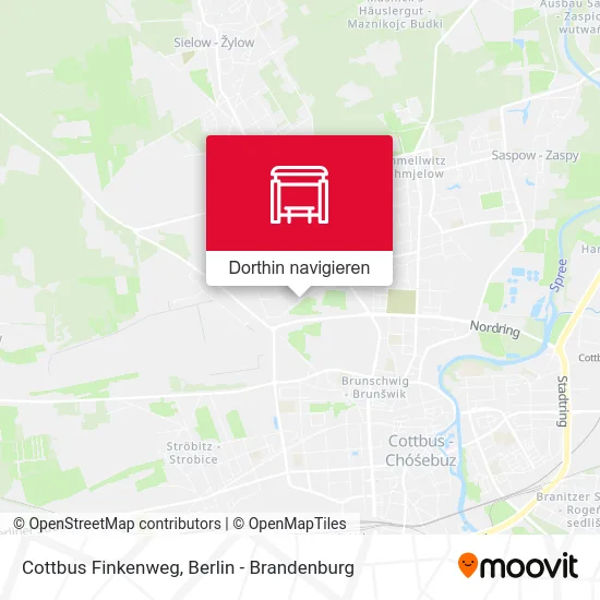 Cottbus Finkenweg Karte