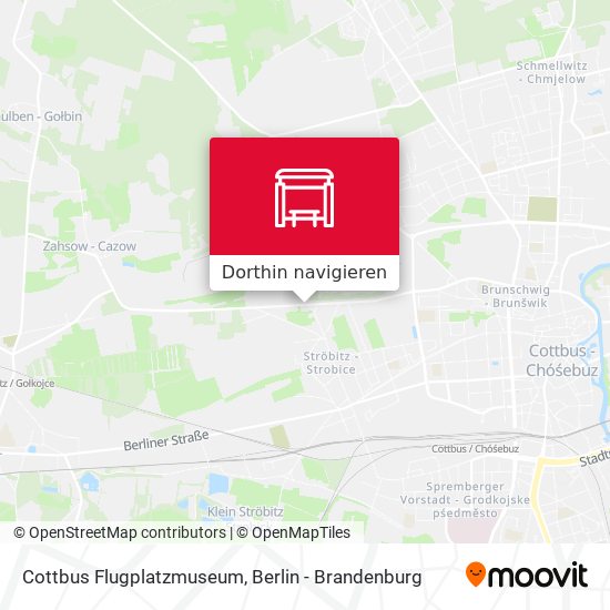 Cottbus Flugplatzmuseum Karte
