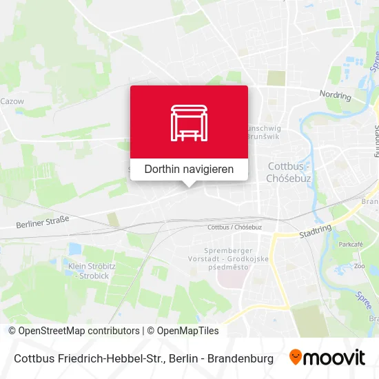 Cottbus Friedrich-Hebbel-Str. Karte