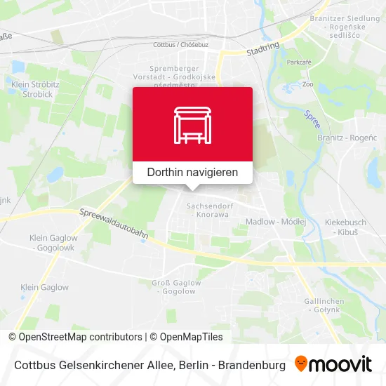 Cottbus Gelsenkirchener Allee Karte