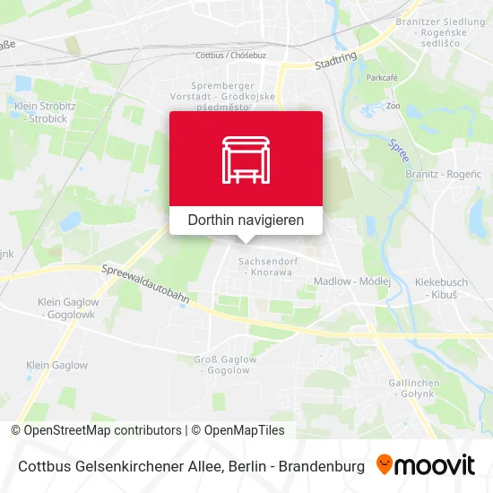 Cottbus Gelsenkirchener Allee Karte