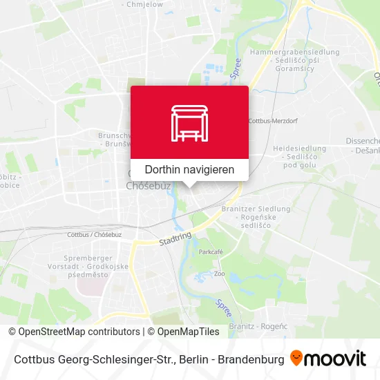 Cottbus Georg-Schlesinger-Str. Karte