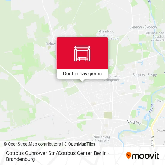 Cottbus Guhrower Str. / Cottbus Center Karte