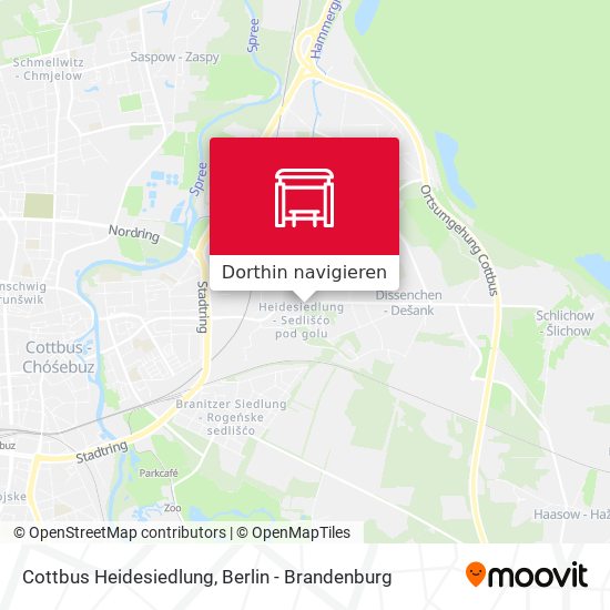 Cottbus Heidesiedlung Karte